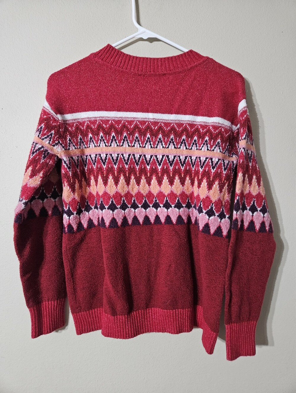 LOFT Red Sweater Small - Picture 2 of 3